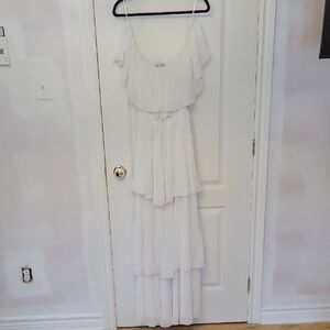 Baltic Born White Layered Maxi Dress